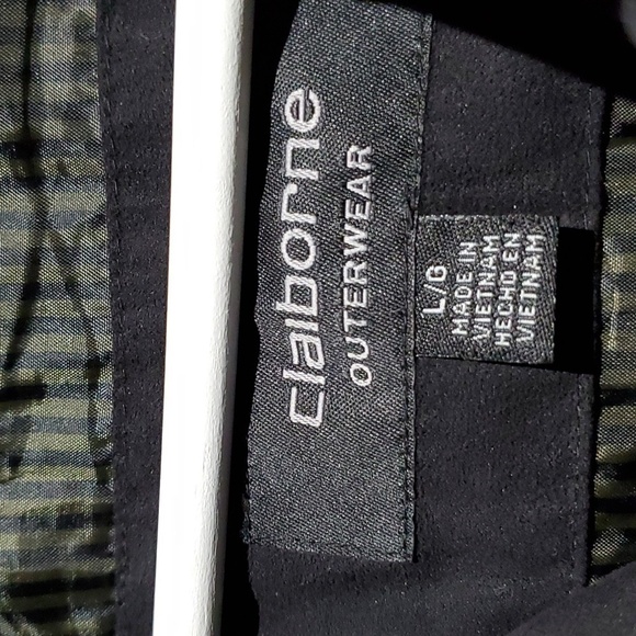 Men's Claiborne Black Lightweight Jacket Sueded Outerwear Large Faux Suede Vegan - Picture 5 of 10